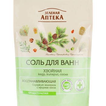 Сіль для ванн Зеленая Аптека Хвойна відновлювальна 500 г - Pampik
