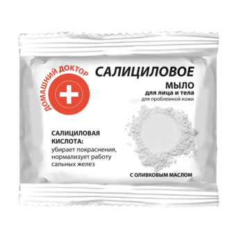 Мыло для лица и тела Домашний Доктор Салициловое, 70 г - Pampik