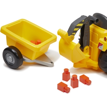 Трактор-погрузчик Ecoiffier Макси для катания малыша с прицепом (7850) - Pampik - 7