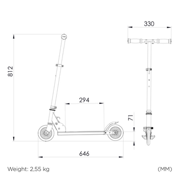 Самокат Stiga Comet 120-S рожевий (80-7422-07) - Pampik - 3
