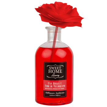 Аромадифузор Sweet Home Luxury Червоний виноград та гранат з червоною трояндою, 250 мл (SACLRRe250) - Pampik