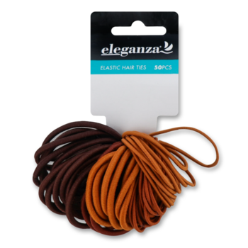 Набір резинок для волосся Eleganza, 50 шт., в асортименті (850615) - Pampik