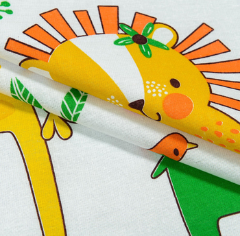 Комплект постельного белья Home Line Мадагаскар, бязь, 147х112 см, белый с оранжевым (163815) - Pampik - 2