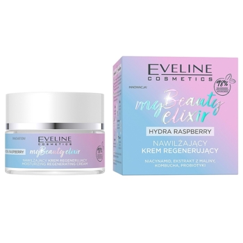 Увлажняющий регенерирующий крем Eveline My Beauty Elixir Hydra Raspberry, 50 мл (C50MBEN) - Pampik