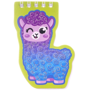 Блокнот на пружинці Offtop Лама, синій (860257) - Pampik