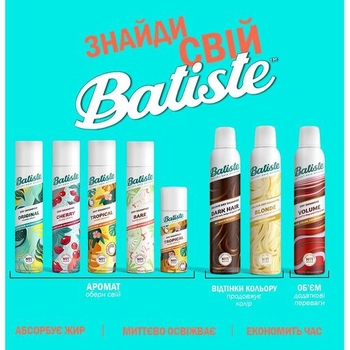 Сухий шампунь Batiste для світлого волосся, 200 мл - Pampik - 3