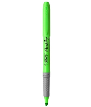Маркер текстовый BIC Highlighter Grip, зеленый, 1 шт. (811932) - Pampik - 3