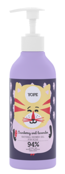 Дитячий гель для душу Yope Cranberry&Lavender, 400 мл - Pampik