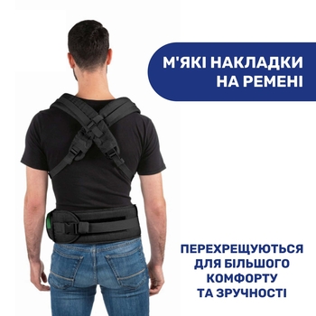 Сумка нагрудна Chicco Hip Seat, чорний (79147.42) - Pampik - 8