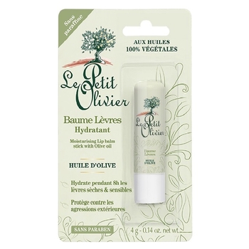 Бальзам-стик для губ Le Petit Olivier Body care range, зволожуючий, з оливковою олією, 4 г (3549620011616) - Pampik