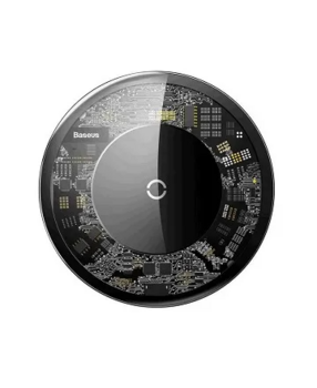 Бездротовий зарядний пристрій Baseus Simple Crystal (CCALL-AJK01), прозорий (т31425) - Pampik