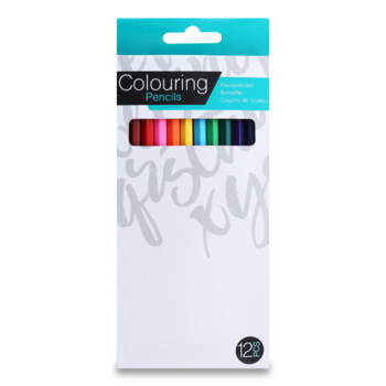Олівці кольорові Offtop Назад до школи 12 кольорів 12 шт. (849952) - Pampik