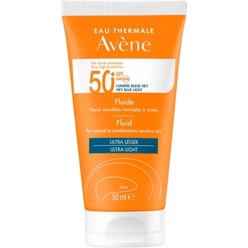 Сонцезахисний флюїд для обличчя Avene SPF50+, 50 мл (206197) - Pampik