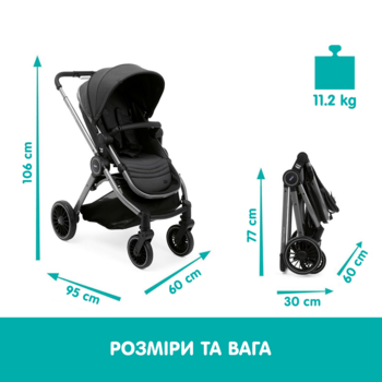 Прогулянкова коляска Chicco Best Friend Pro, чорний (79866.42) - Pampik - 2