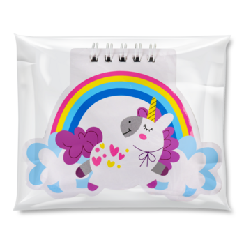 Блокнот на пружинці Offtop Єдиноріг (860302) - Pampik