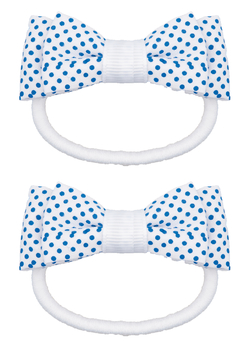 Набор резинок для волос в виде бабочки Titania, 2 шт., белый (7908 GIRL B) - Pampik