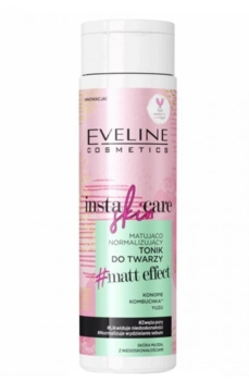 Матуючий тонік для обличчя Eveline Insta Skin Care, для звуження пор, 200 мл (B200IST) - Pampik