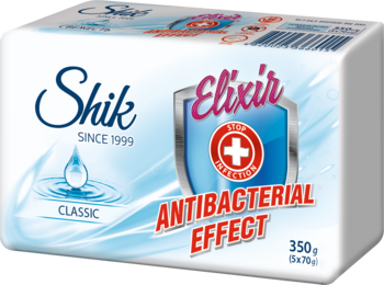 Мило туалетне тверде Shik Elixir Antibacterial Effect Classik, 350 г (5 шт. по 70 г) - Pampik