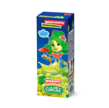 Сік Маленькое счастье Фіксики Яблуко-виноград, 200 мл - Pampik