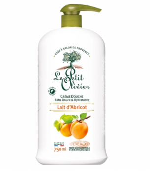 Гель-крем для душу Le Petit Olivier Абрикосове молочко, 750 мл (809185) - Pampik