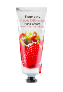 Крем для рук FarmStay Visible Difference Клубника, 100 мл - Pampik