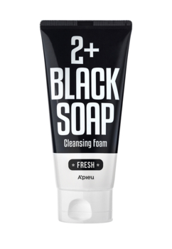 Освіжаюча піна для вмивання Apieu 2+ Black Soap Fresh Cleansing Foam, 130 мл - Pampik
