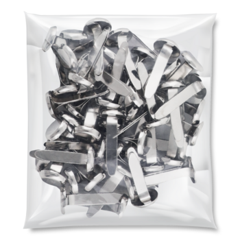 Набор пинов канцелярских Offtop, 50 шт., серебристый (853428) - Pampik