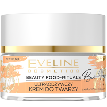 Ультраживильний крем для обличчя Eveline Beauty Food-Rituals Bio Vegan, 50 мл - Pampik