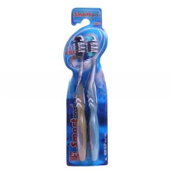 Набір зубних щіток Smartoral, середньої твердості, 2 шт. (731471) - Pampik