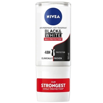 Антиперспірант Nivea Max Protection Чорне та Біле, кульковий, 50 мл - Pampik