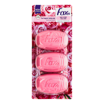 Мило Faxс Роза та Півонія, 300 г (3 шт по 100 г) - Pampik