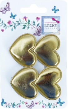 Заколки для волосся Lukky, 2 шт., золотий (T18547) - Pampik