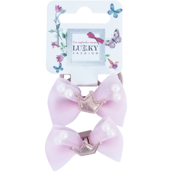 Резинки для волосся Lukky, рожевий, 2 шт. (T18533) - Pampik