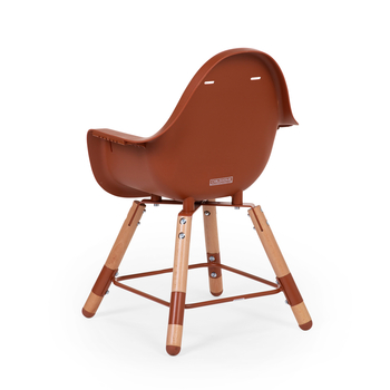 Стульчик для кормления Childhome Evolu 2 с бампером, коричневый (CHEVOCHRU) - Pampik - 11