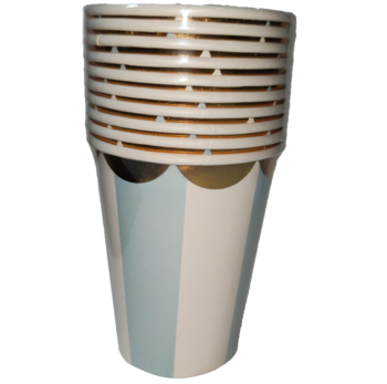 Набір склянок одноразових Offtop, 250 мл, світло-блакитний, 6 шт. (833632) - Pampik - 2