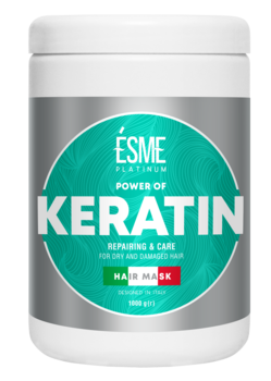 Маска Esme Platinum Keratin з кератином, для сухого та пошкодженого волосся, 1000 мл - Pampik