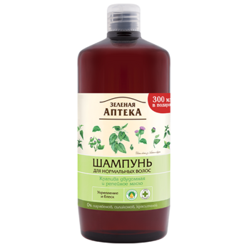 Шампунь Зеленая Аптека Крапива и репейное масло, 1000 мл - Pampik
