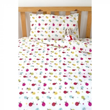 Дитяча постільна білизна для немовлят Lotus Ladybird, ранфорс, різнокольоровий, 3 предмети (svt-2000022287296) - Pampik