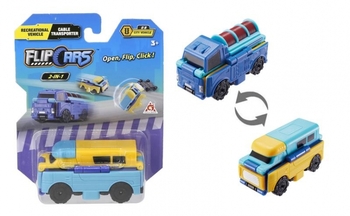 Машинка-трансформер Flip Cars Автомобіль караван і Автомобіль для поливу, 2 в 1, 8 см (EU463875-35) - Pampik - 3