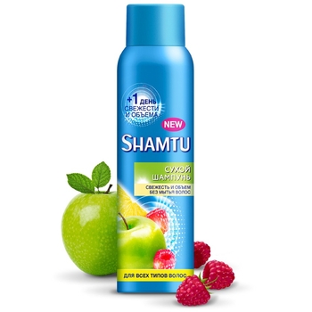 Сухой шампунь Shamtu Свежесть и объем без мытья, для всех типов волос, 150 мл - Pampik - 2