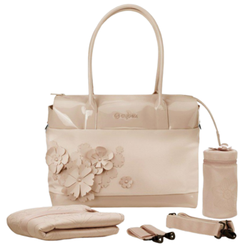Сумка Cybex Platinum Simply flowers mid beige, бежевий (521001947) - Pampik