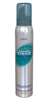 Піна для укладки волосся Londatrend Рухомий об'єм Екстра-сильна фіксація, 200 мл - Pampik