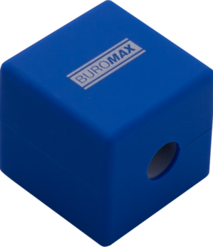 Точилка Buromax Rubber Touch, синій (BM.4757-1) - Pampik