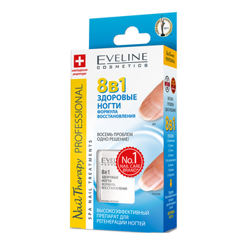 Лікарський засіб Eveline Nail Therapy Professional 8 в 1 Здорові Нігті, 12 мл (LL12NT8W1N) - Pampik - 3