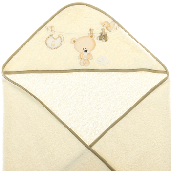 Полотенце с расческой и щеткой Interbaby Teddy, бежевый (8100223) - Pampik - 2