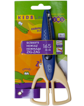 Ножиці ZiBi Зиґ-Заґ, синій (ZB.5020-02) - Pampik
