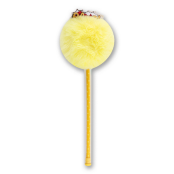 Ручка кулькова Offtop Помпон, жовтий (849922) - Pampik