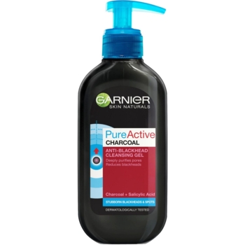 Очищувальний гель Garnier Skin Naturals Чиста шкіра Актив проти прищів з абсорбуючим вугіллям, 200 мл (C5375300) - Pampik