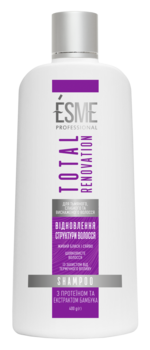 Шампунь Esme Total Renovation з протеїном та екстрактом бамбука, 400 мл - Pampik