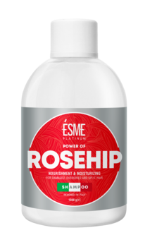 Шампунь Esme Platinum Rosehip з маслом шипшини, для пошкодженого та посіченого волосся, 1000 мл - Pampik